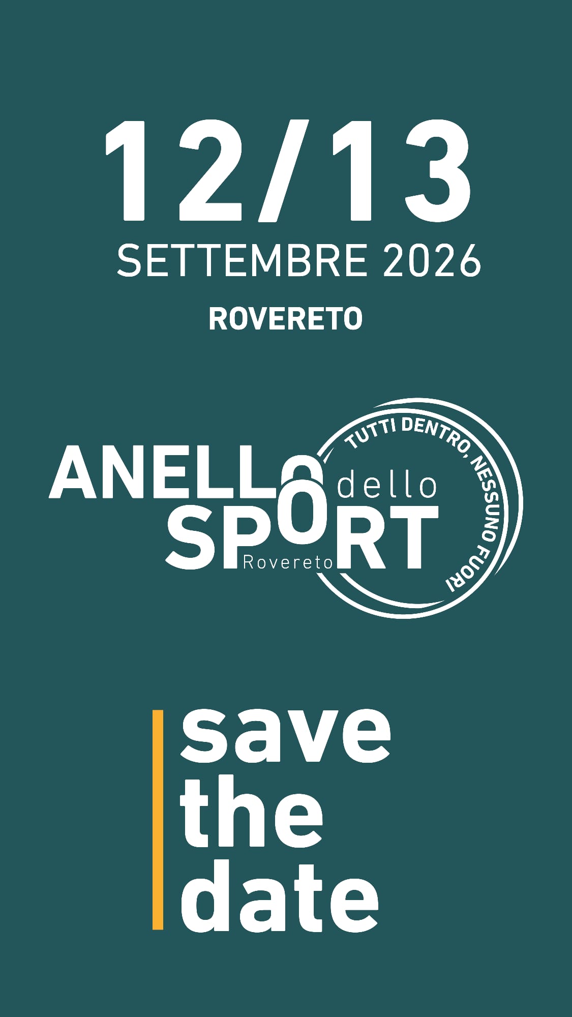 Anello dello Sport 2026 costruiamolo insieme